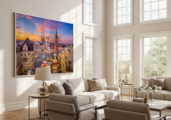 Wall Art | Sunset skyline of Halle (Saale)