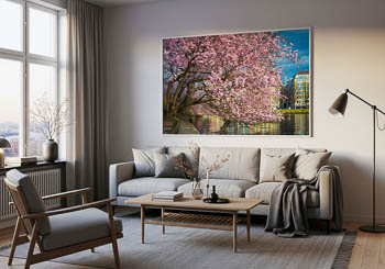 Wandbild | Kirschblüten in Hamburg