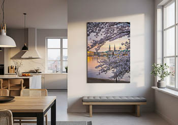 Wandbild | Kirschblüten in Hamburg