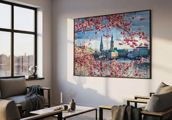 Wandbild | Kirschblüten in Hamburg