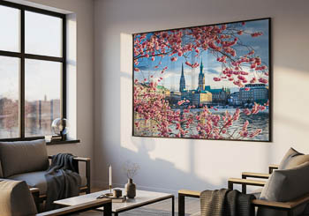 Wandbild | Kirschblüten in Hamburg