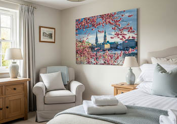 Wandbild | Kirschblüten in Hamburg