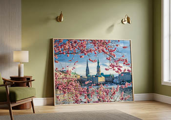 Wandbild | Kirschblüten in Hamburg