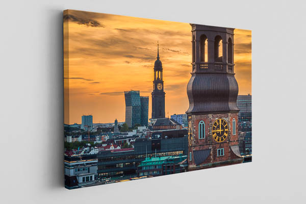 Leinwand | Kirchtürme in Hamburg
