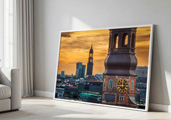Wandbild | Kirchtürme in Hamburg