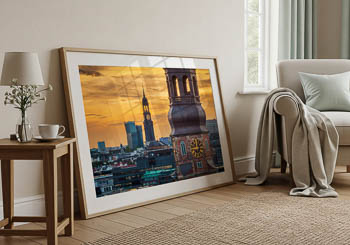 Wall Art | Church towers in Hamburg