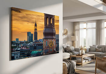 Wall Art | Church towers in Hamburg