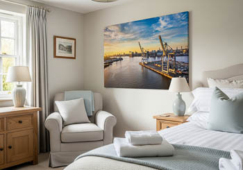 Wall Art | Container terminal in the port of Hamburg
