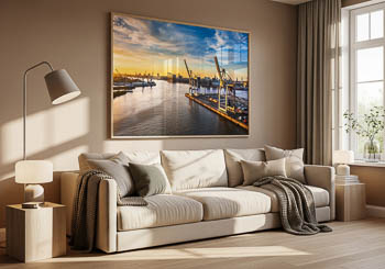 Wandbild | Containerterminal im Hamburger Hafen