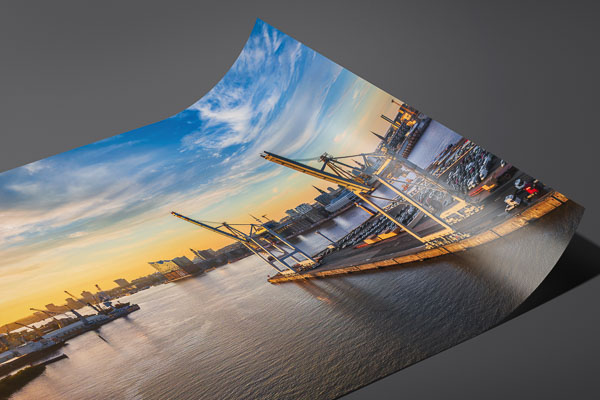 Kunstdruck / Poster | Containerterminal im Hamburger Hafen