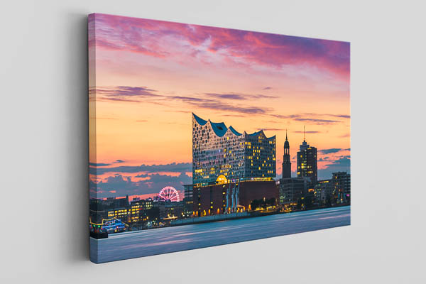 Leinwand | Elbphilharmonie und Michel in Hamburg