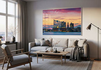Wall Art | Elbphilharmonie and Michel in Hamburg