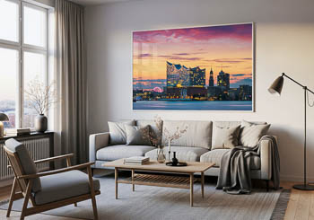 Wall Art | Elbphilharmonie and Michel in Hamburg
