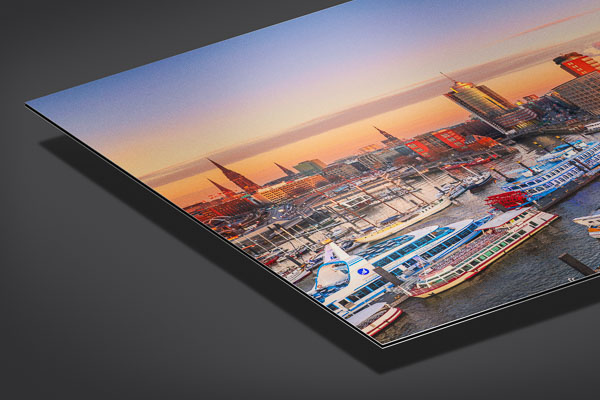 Alu-Dibond | Sonnenuntergang an der Elbphilharmonie in Hamburg