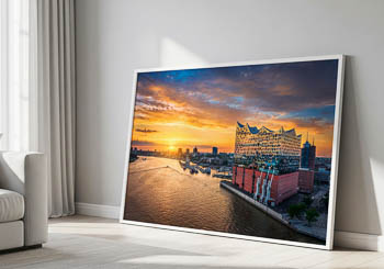 Wall Art | Sunset at Elbphilharmonie in Hamburg