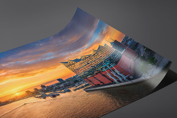 Kunstdruck / Poster | Sonnenuntergang an der Elbphilharmonie in Hamburg