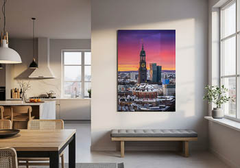 Wandbild | Michel (St. Michaelis Kirche) in Hamburg