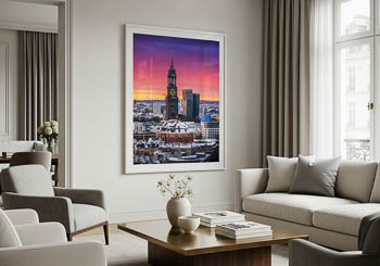 Wandbild | Michel (St. Michaelis Kirche) in Hamburg