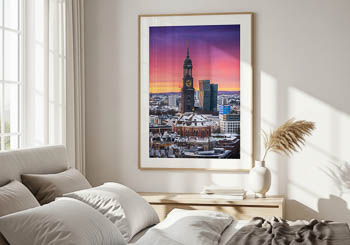 Wandbild | Michel (St. Michaelis Kirche) in Hamburg