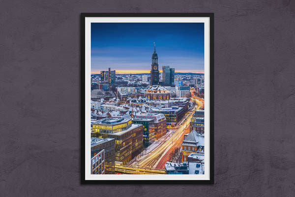 Fine Art Print | Michel (St. Michael's church) in Hamburg