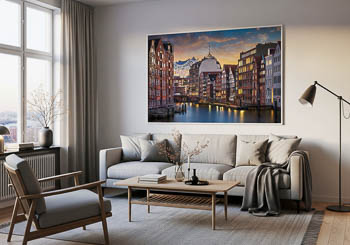 Wall Art | Nikolaifleet and Elbphilharmonie in Hamburg
