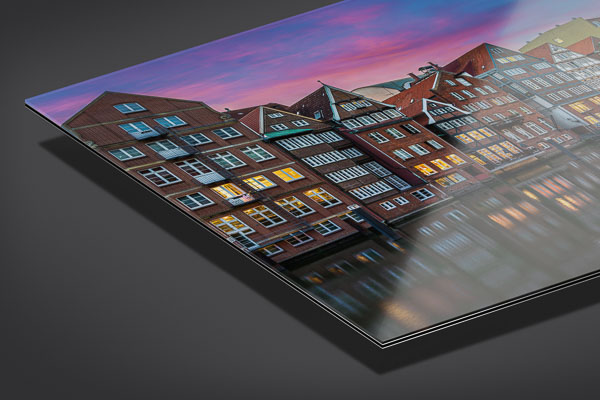Acrylic Glass | Nikolaifleet in Hamburg during sunset