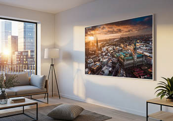 Wall Art | Sunset skyline of Hamburg