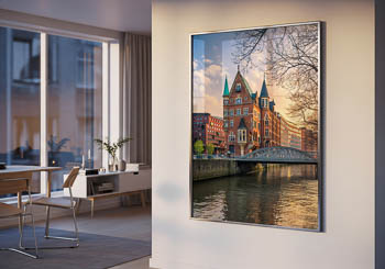 Wandbild | Sonnenuntergang in der Speicherstadt in Hamburg
