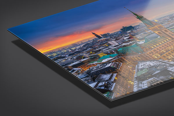 Acrylglas | Rathaus und Weihnachtsmarkt in Hamburg