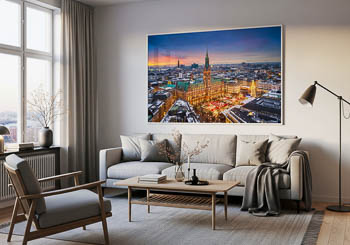Wall Art | Town Hall and Christmas market in Hamburg