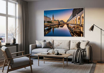 Wall Art | Sunset at the Town Hall in Hamburg