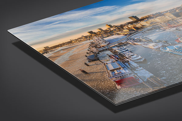 Acrylic Glass | Floating ice on the Elbe river in Hamburg