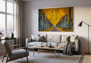 Wall Art | Herrenhausen Gardens in Hannover during autumn