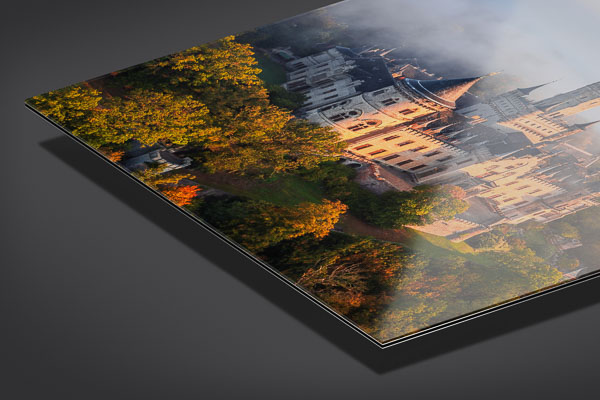 Acrylic Glass - Marienburg Castle on a foggy morning