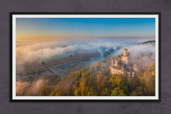 Fine Art Print | Marienburg Castle on a foggy morning