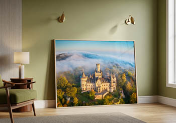 Wall Art | Marienburg Castle on a foggy morning