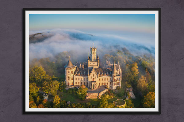 Fine Art Print | Marienburg Castle on a foggy morning