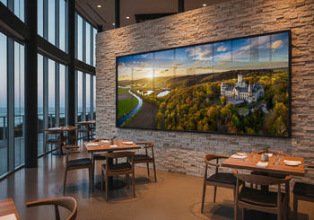 Wandbild | Sonnenuntergang am Schloss Marienburg