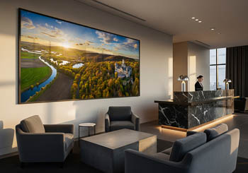 Wandbild | Sonnenuntergang am Schloss Marienburg