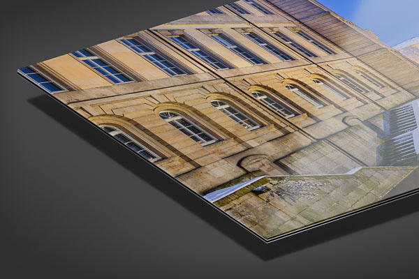 Acrylic Glass - Leine river and Town Hall in Hannover during winter