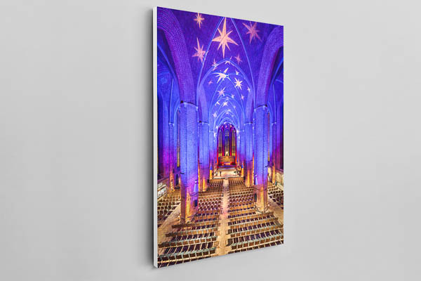 Canvas | Christmas illumination in the Marktkirche in Hannover