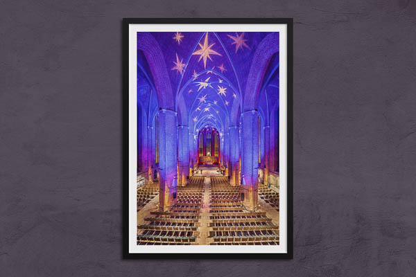 Fine Art Print | Christmas illumination in the Marktkirche in Hannover