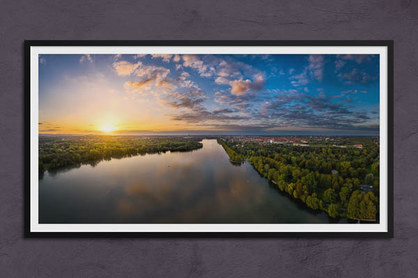 Poster / Kunstdruck | Panorama vom Maschsee in Hannover