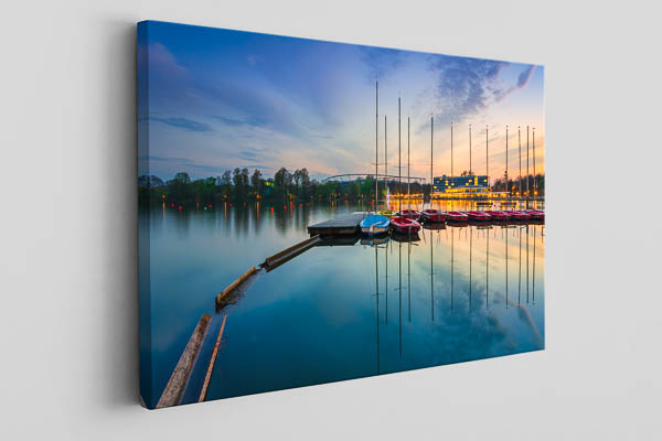 Canvas - Boats on the Maschsee in Hannover