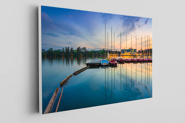 Canvas - Boats on the Maschsee in Hannover