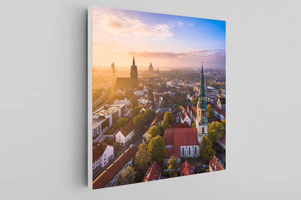 Leinwand | Luftaufnahme der Altstadt von Hannover