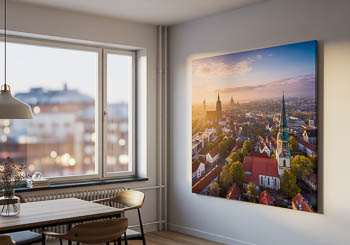 Wall Art | Old town of Hannover from above