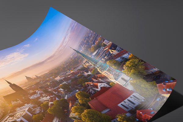 Kunstdruck / Poster | Luftaufnahme der Altstadt von Hannover