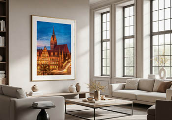 Wall Art | Old Town Hall and Marktkirche in Hannover