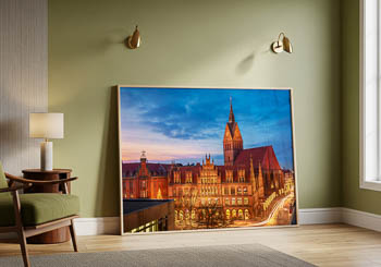Wall Art | Old Town Hall and Marktkirche in Hannover